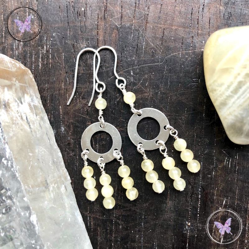 Aragonite Chandelier Earrings